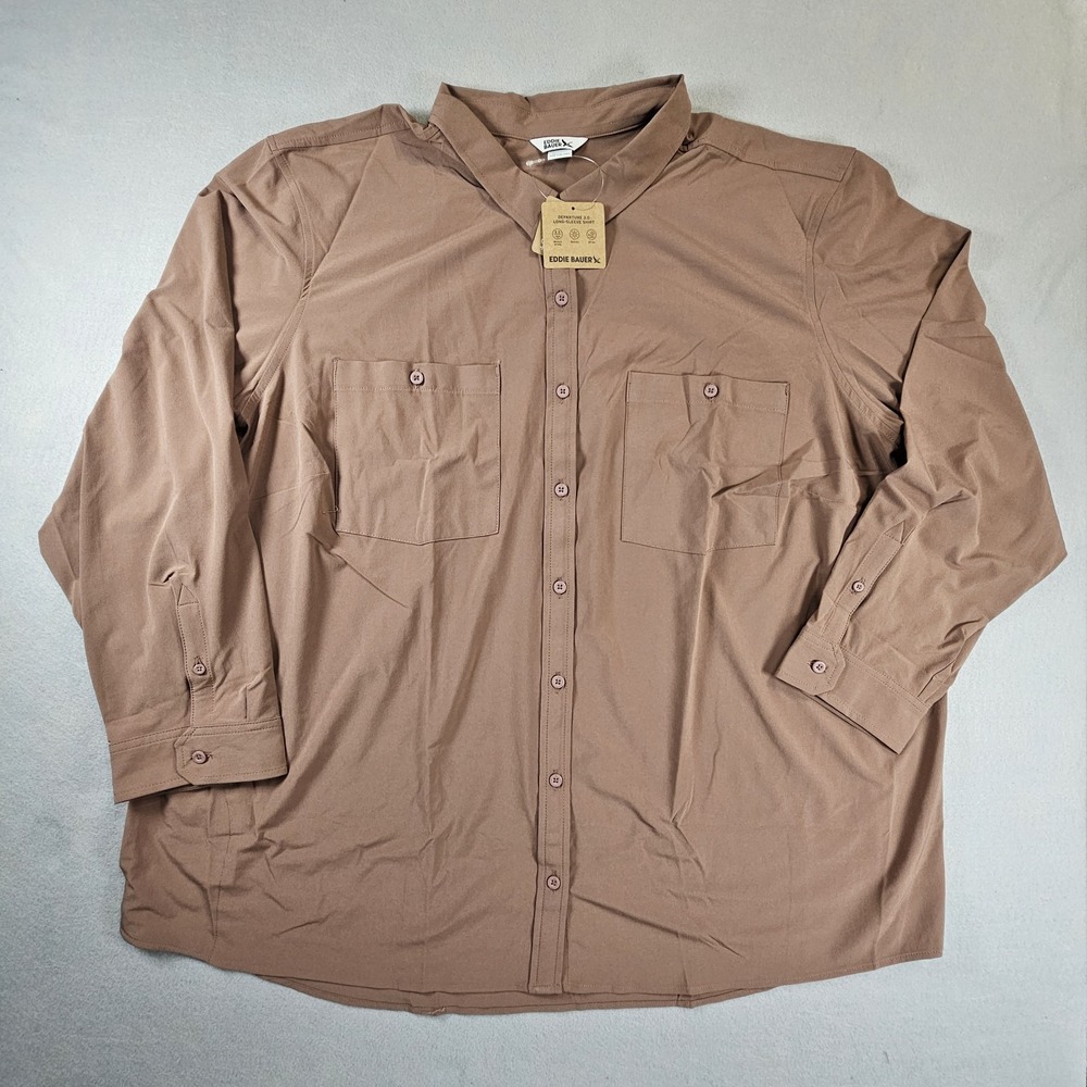 Eddie Bauer Departure 3.0 Women's Plus 3X Plum UPF 50+ Long Sleeve Shirt NWT